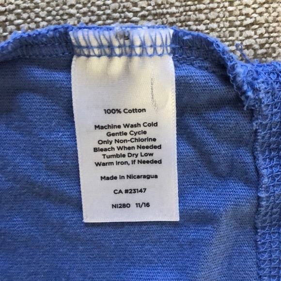 TALBOTS v-neck blue tee - Picture 7 of 7